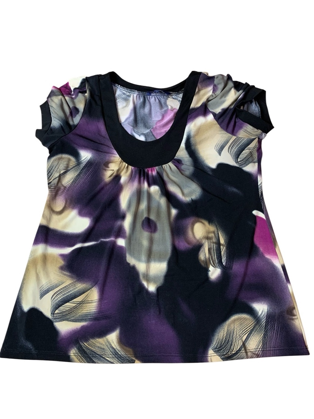 ⚡️Reitmans Abstract Print Scoop Neck Top - Size Large